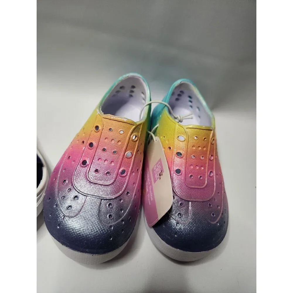 Toddler Girls Shoe Lot Size 6 Slip-Ons and Water Shoes 5/6